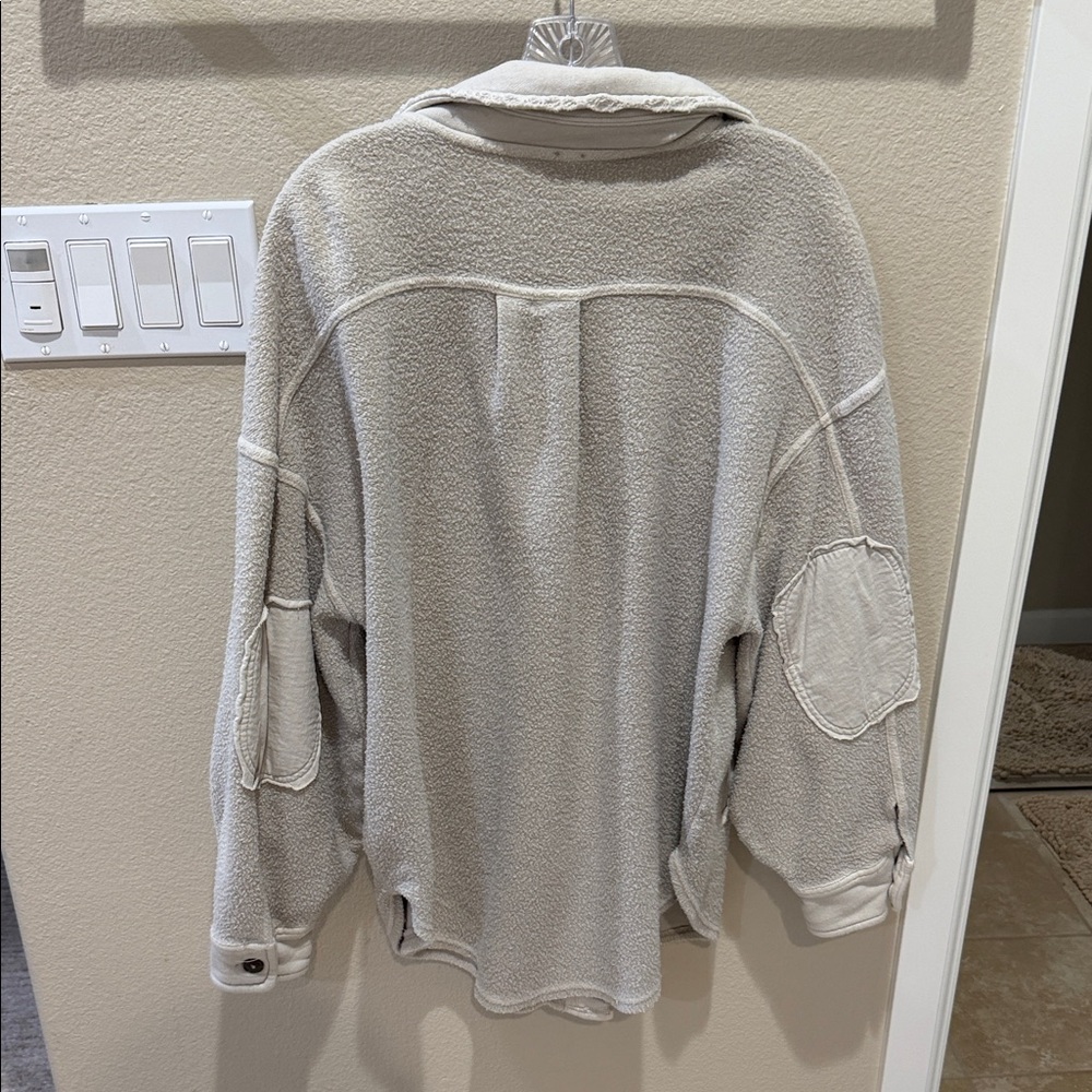Free People Cream Button-Up Jacket - Picture 2 of 2